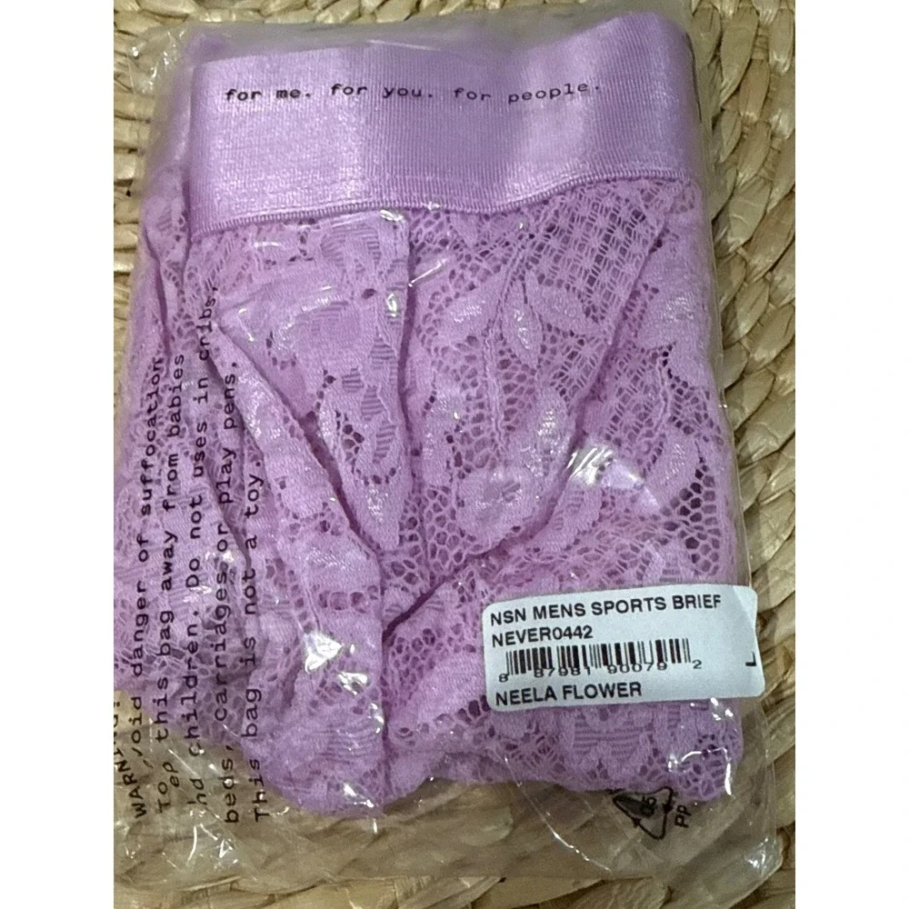 Cosabella Never Say‎ Never Lace Sports Brief Neela Flower Pink Size L